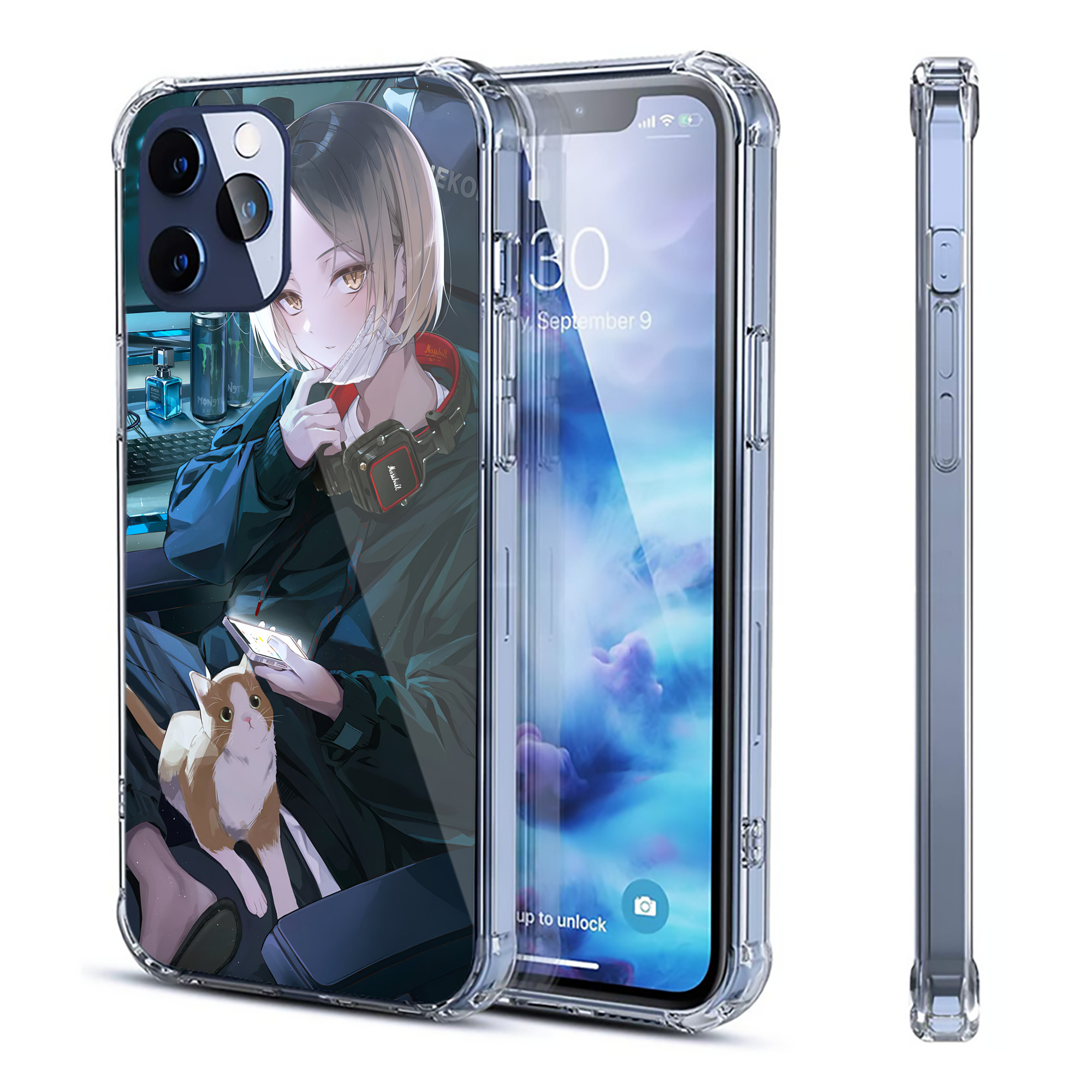 （画像用） ハイキュー!! Haikyu!! 【iPhone 12シリーズ対応】透明スマホケース（クリアソフトケース）